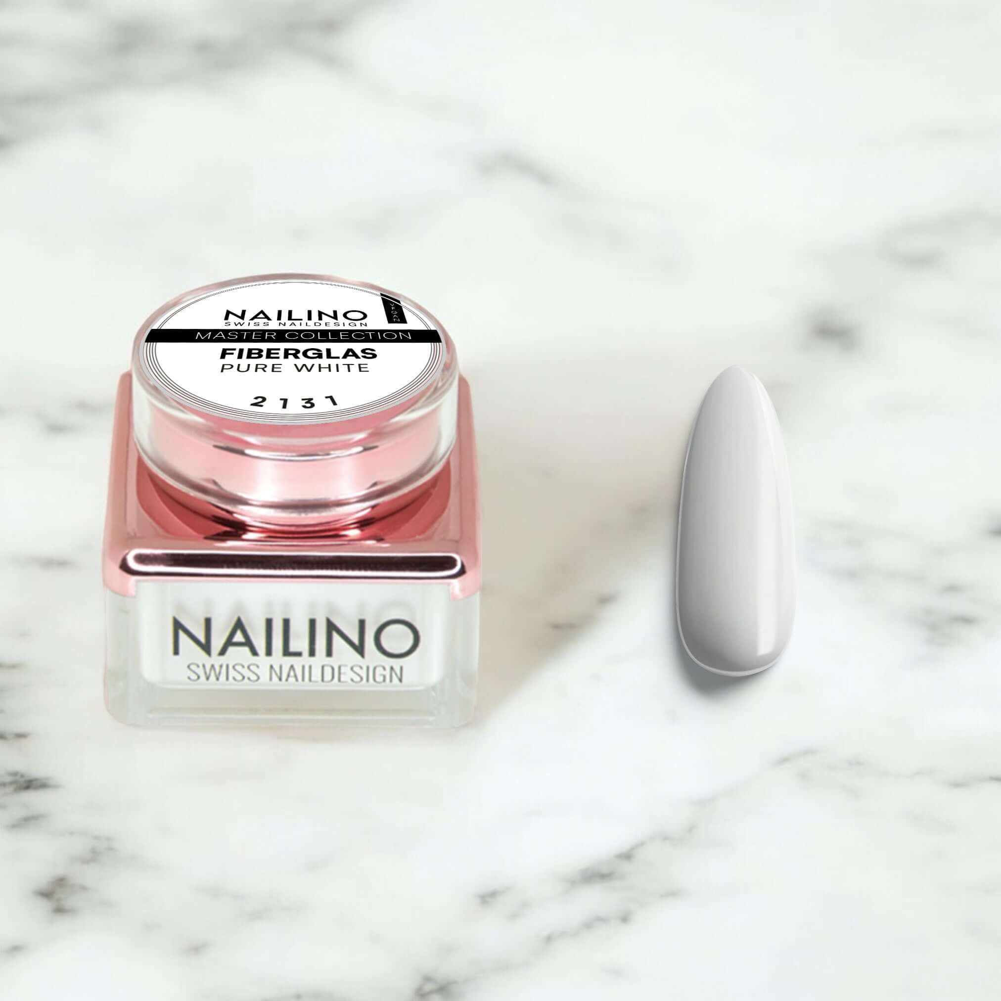 fiberglas nails gel pure white weiss