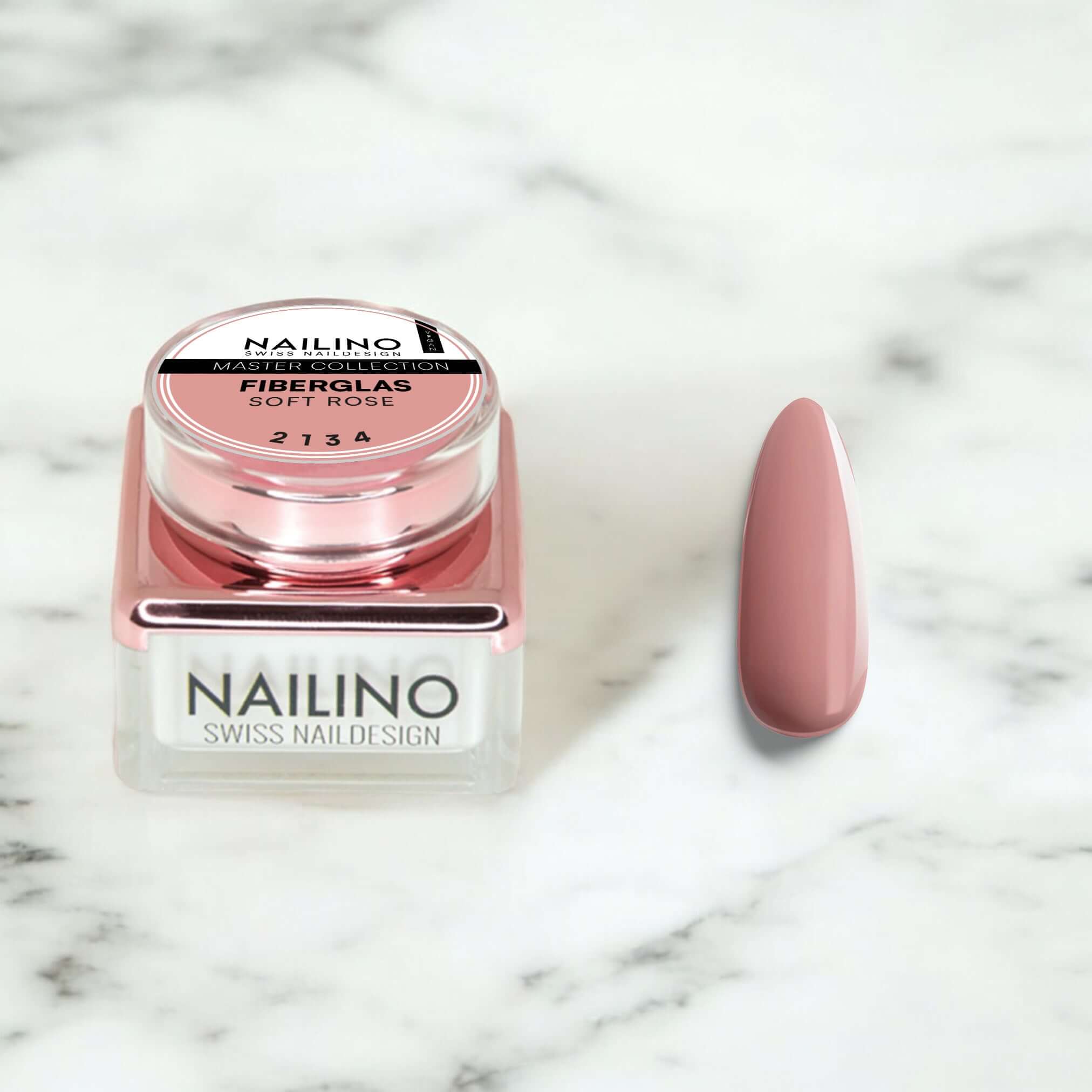 fiberglas nail gel soft rose