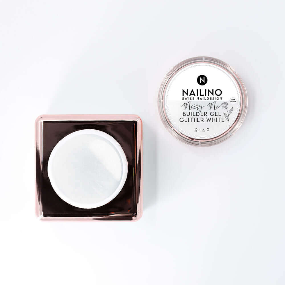 Marry Me Gel Hochzeitsnägel Glitzer Weiss AufbaugelInhalt: 15ml, 30ml, 5ml
