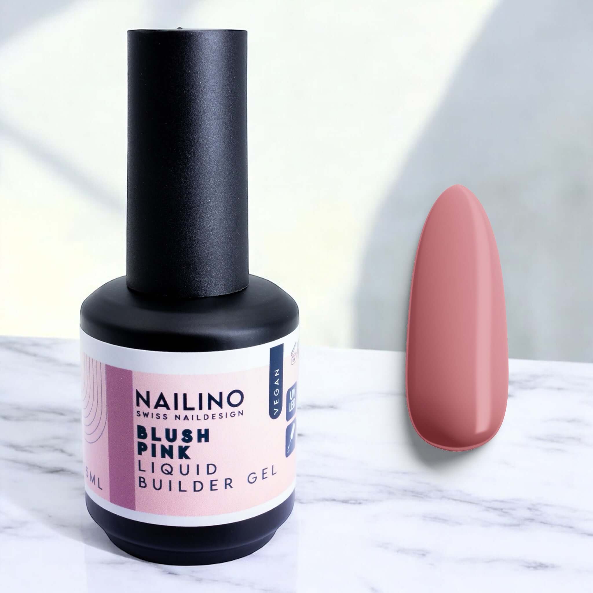 Mit dem NAILINO Liquid Builder Gel – Blush Pink kreierst du einen romantischen, frischen Look, der zu jedem Anlass passt. Die leichte Rosénuance ist vielseitig einsetzbar – ob als Solo-Maniküre oder als Grundlage für aufwendige Nail-Art-Designs.