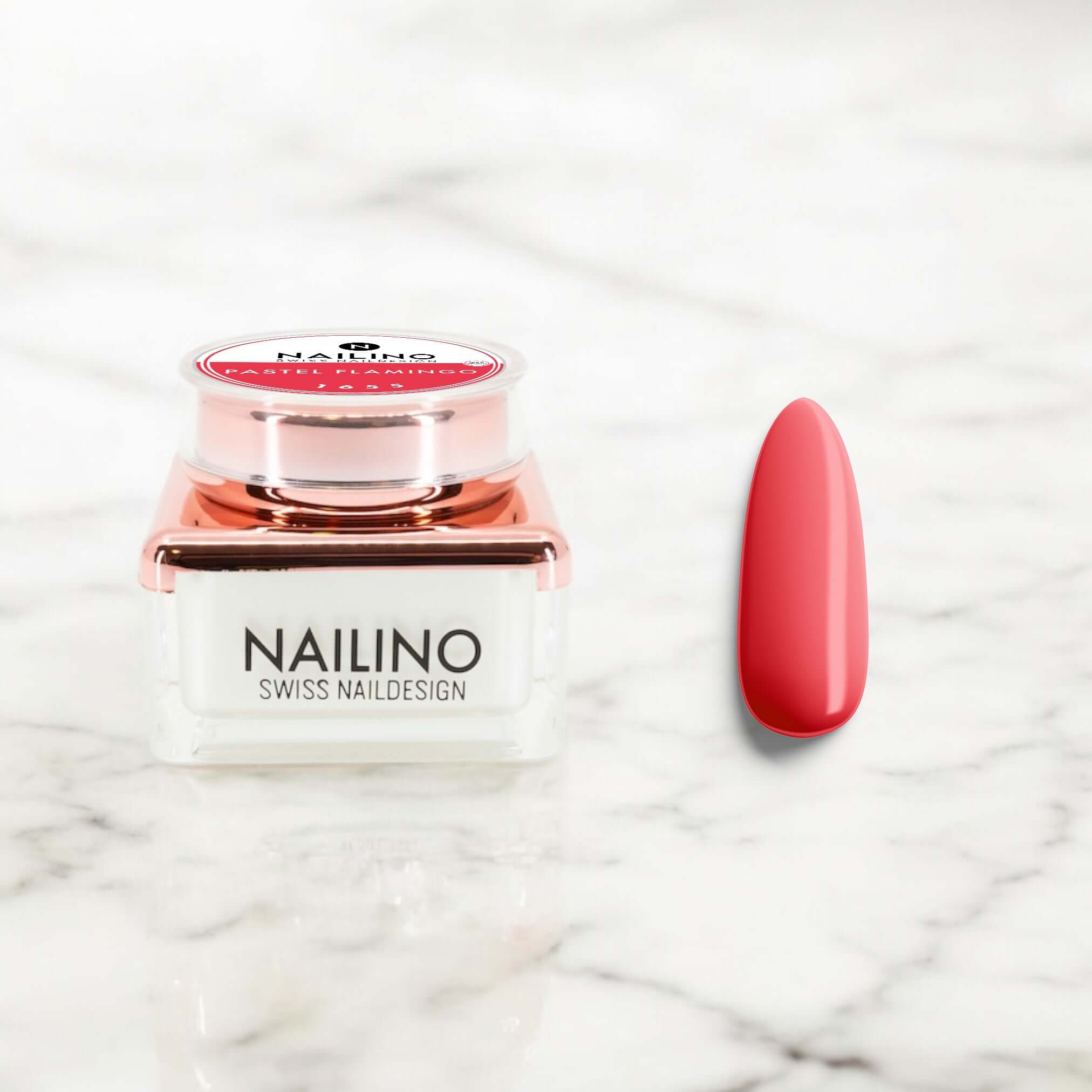 nagel pastell farbgel flamingo