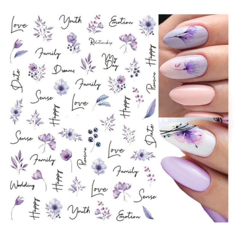 Nagelsticker Blumen - 5