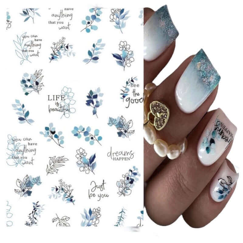 Nagelsticker Blumen - 6