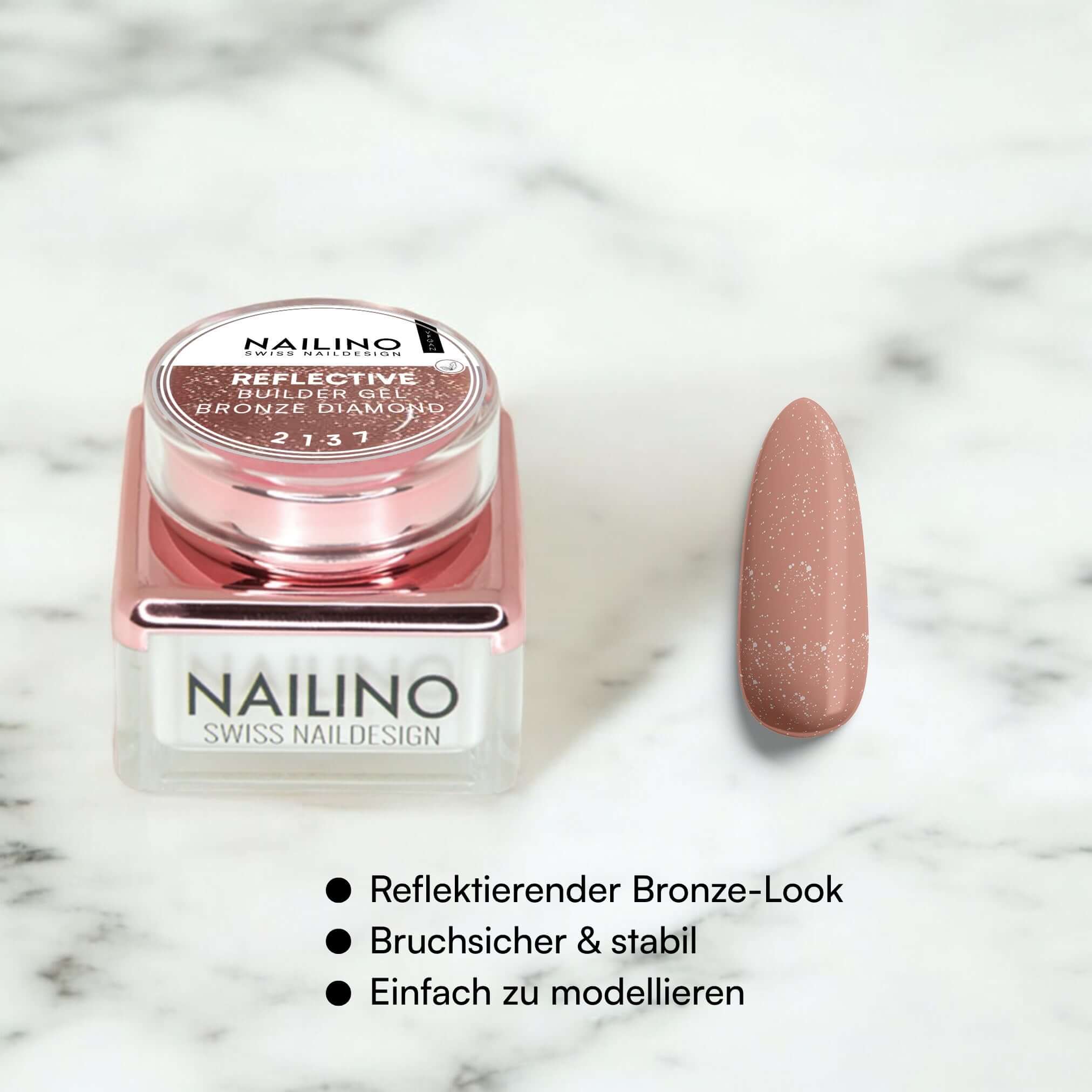 reflektierendes aufbaugel in bronze