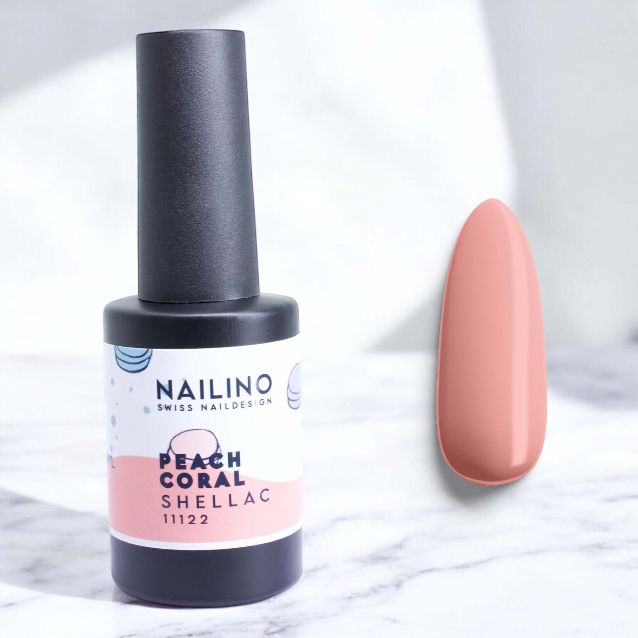 NAILINO Shellac Peach Coral - Belebender Korallton für einen exotischen, sommerlichen Look
