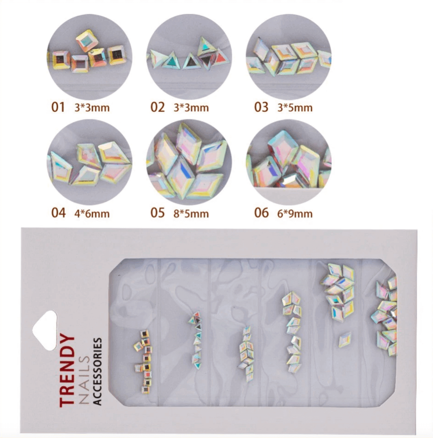 3D Deko Strasssteine Set