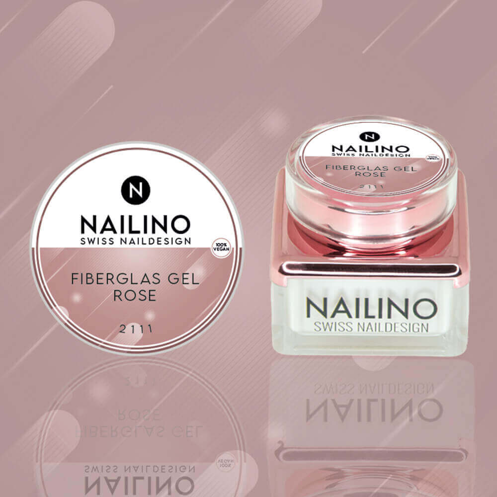 NAILINO Fiberglas Gel Rose Größe: 15ml, 30ml