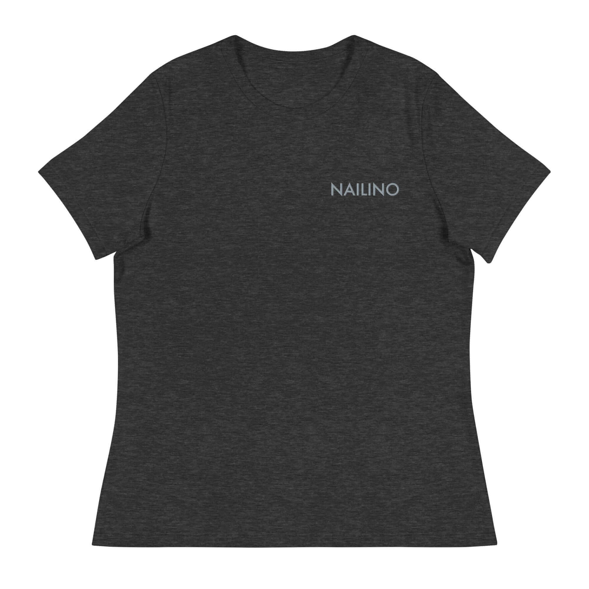 NAILINO Relaxed T-Shirt - Dunkelgrau Heather / S