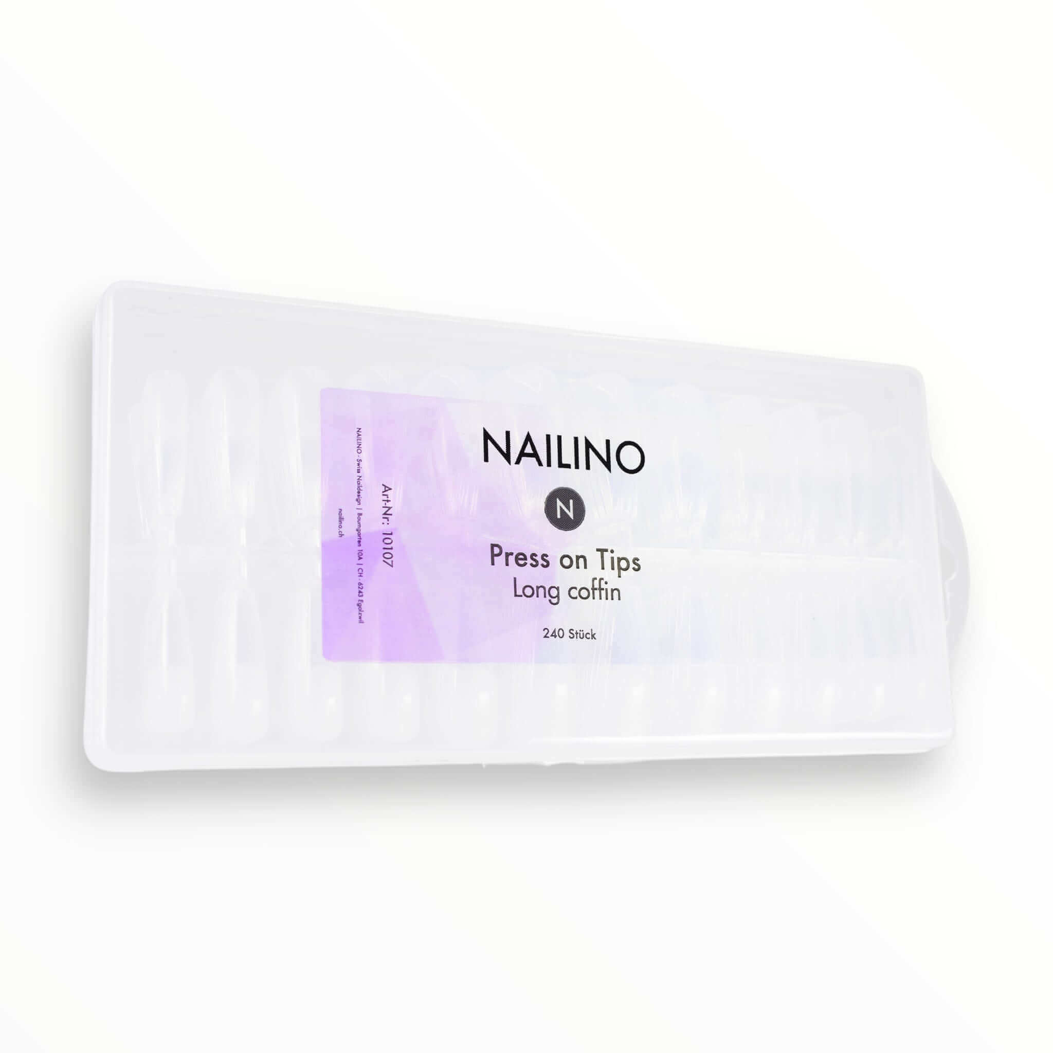 Press On Tips Long Coffin