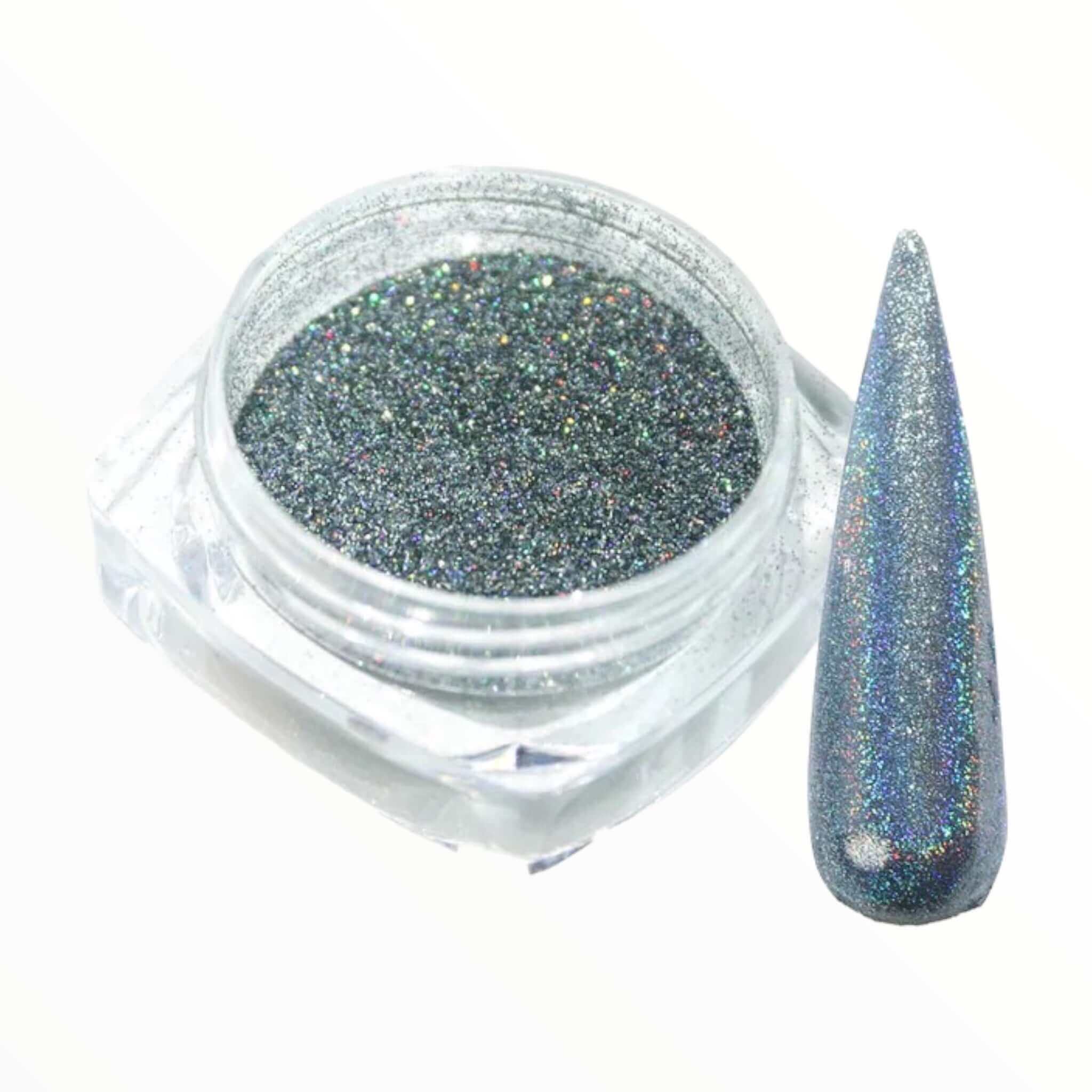 NAILINO Chrom Pigmente - Grau