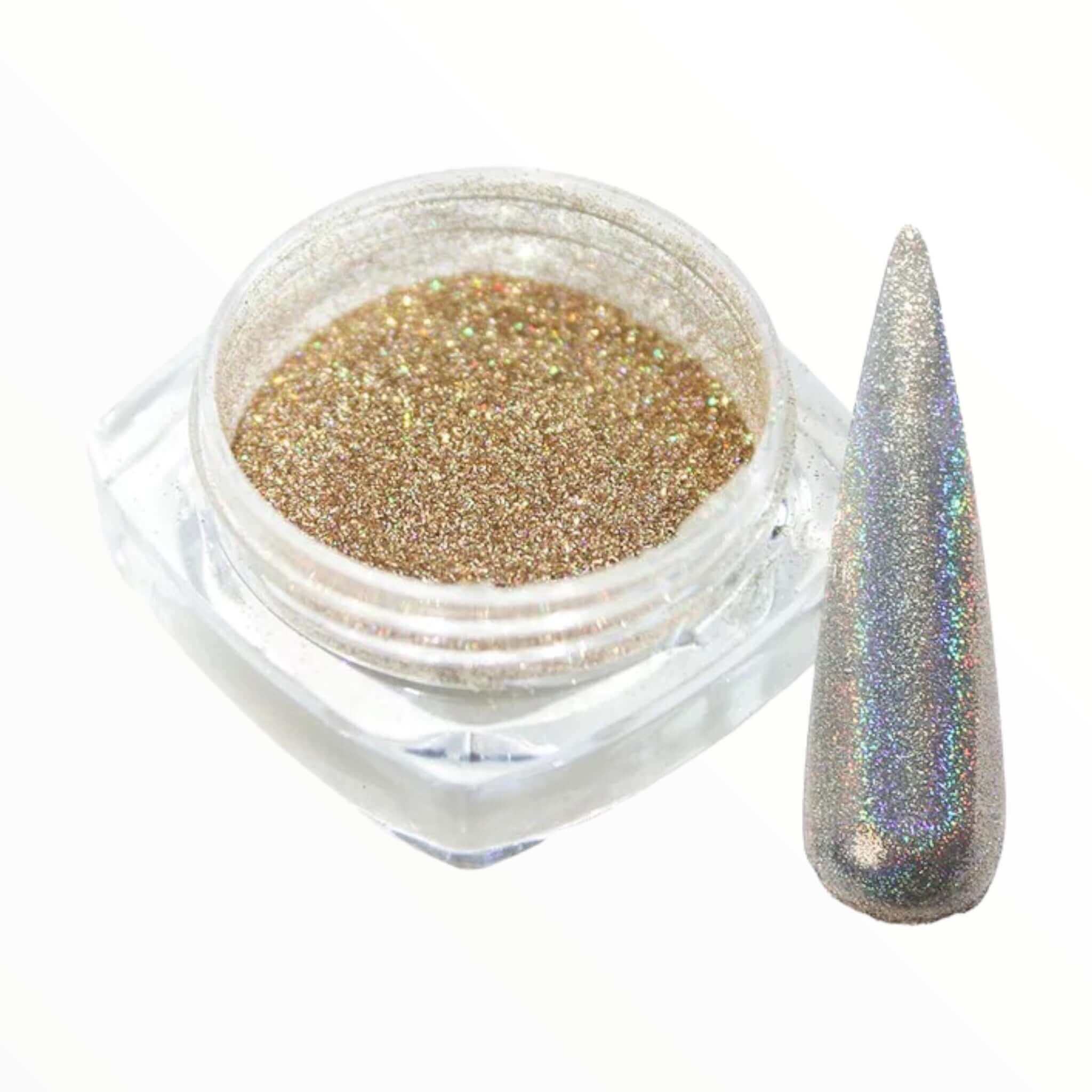 NAILINO Chrom Pigmente - Altgold