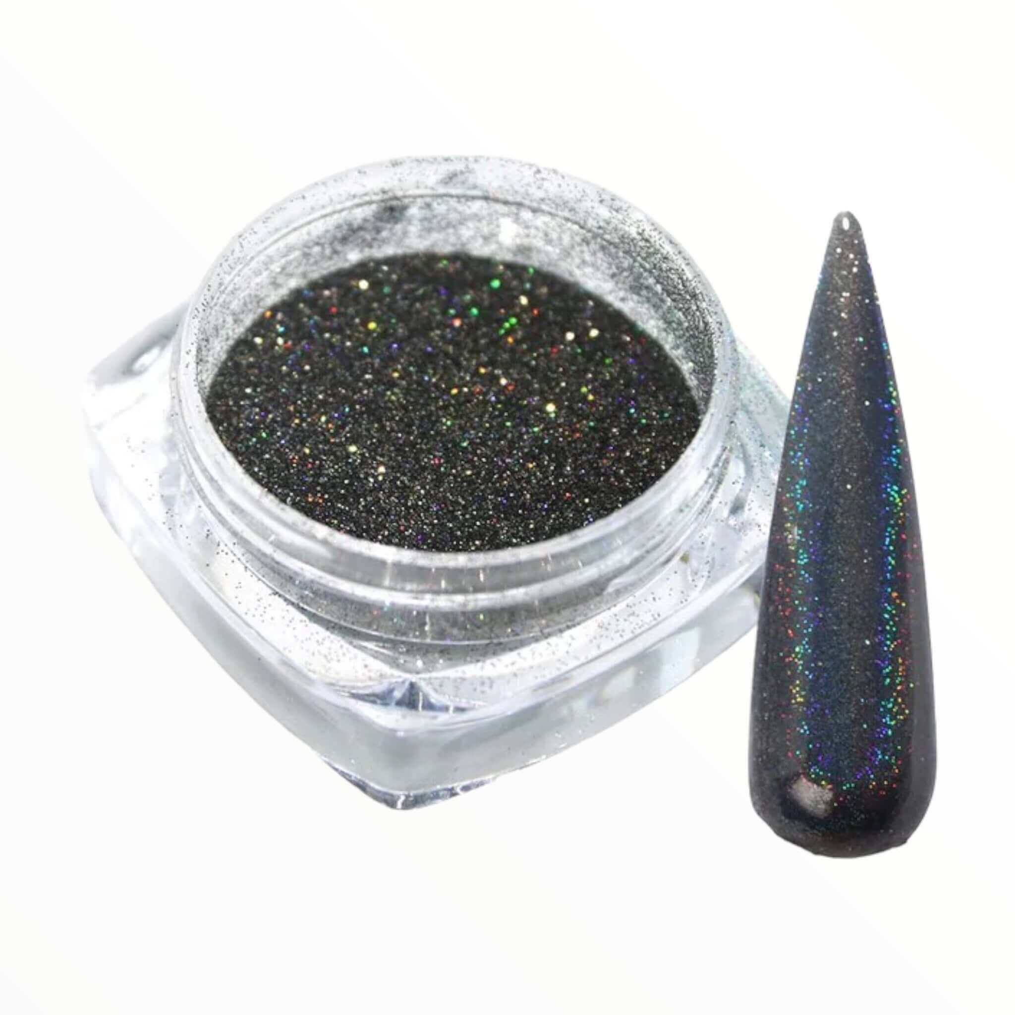 NAILINO Chrom Pigmente - Schwarz