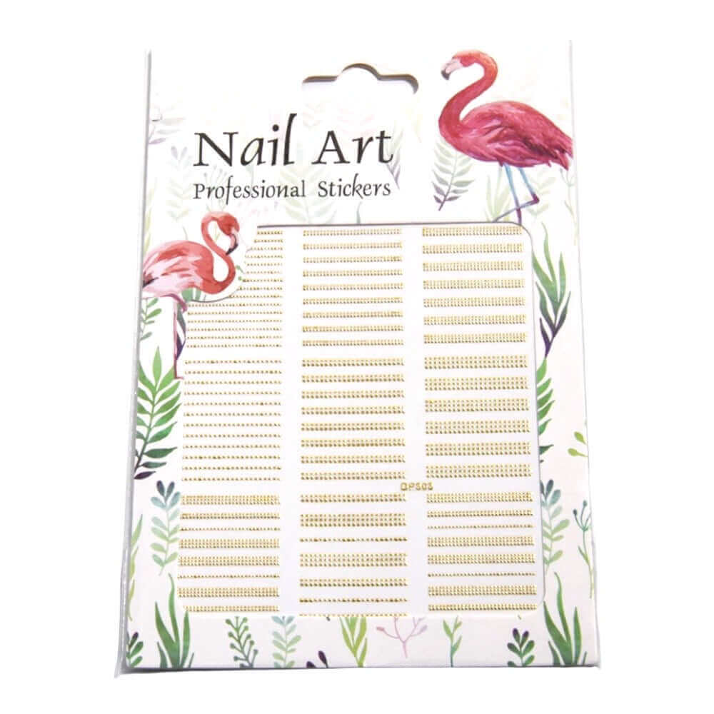 Nailart Sticker Gold Nagel StickerMotiv: M09