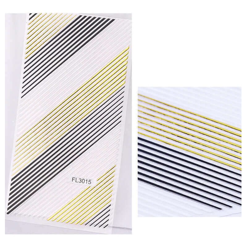 Nailart Sticker Gold Nagel StickerMotiv: M02