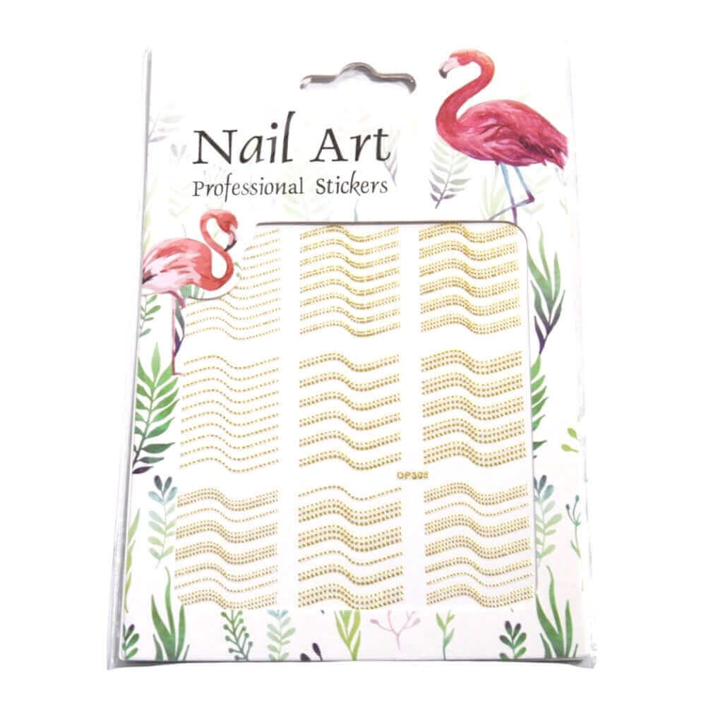 Nailart Sticker Gold Nagel StickerMotiv: M11