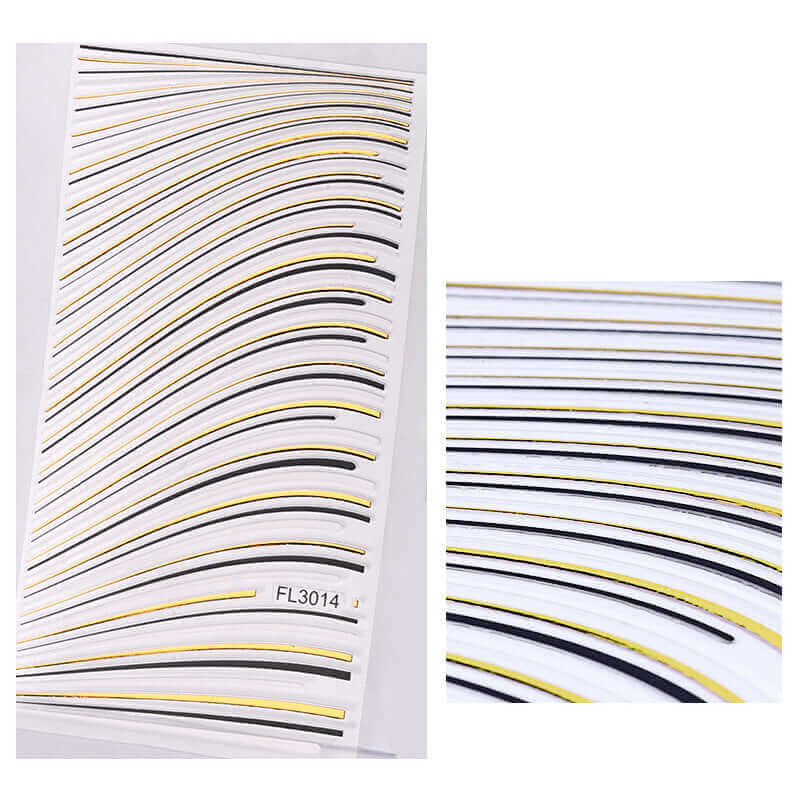 Nailart Sticker Gold Nagel StickerMotiv: M05