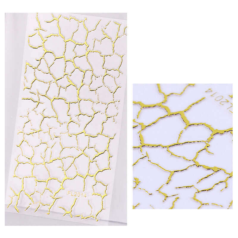 Nailart Sticker Gold Nagel StickerMotiv: M04