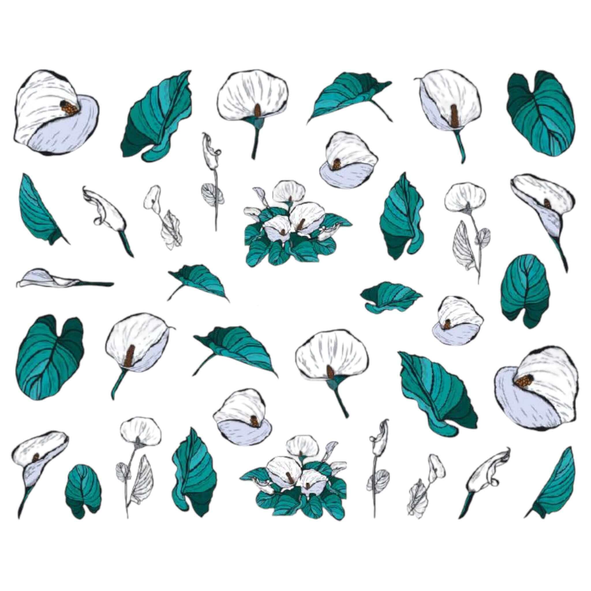 Nagelsticker Blumen - 13