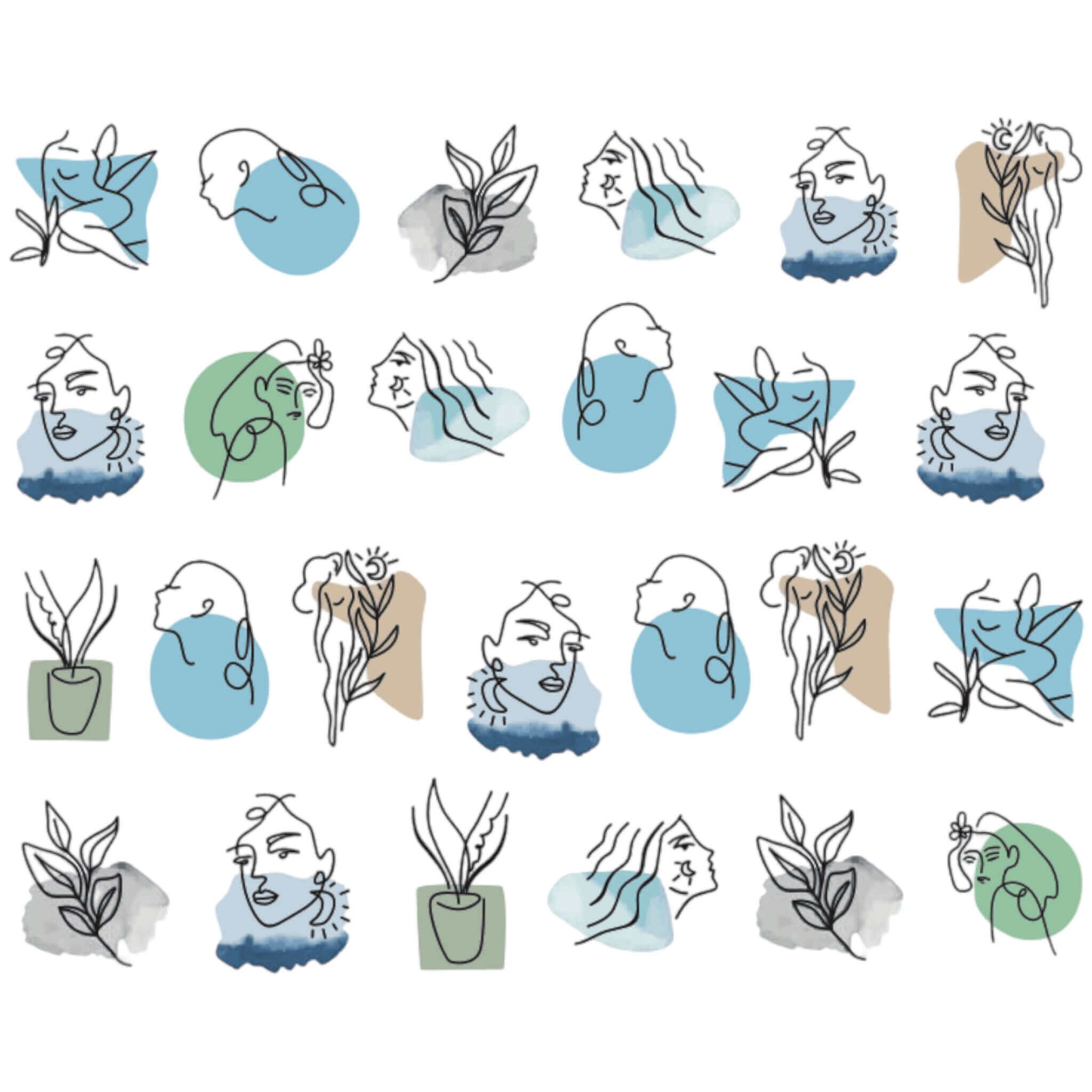 Nagelsticker Blumen - 9