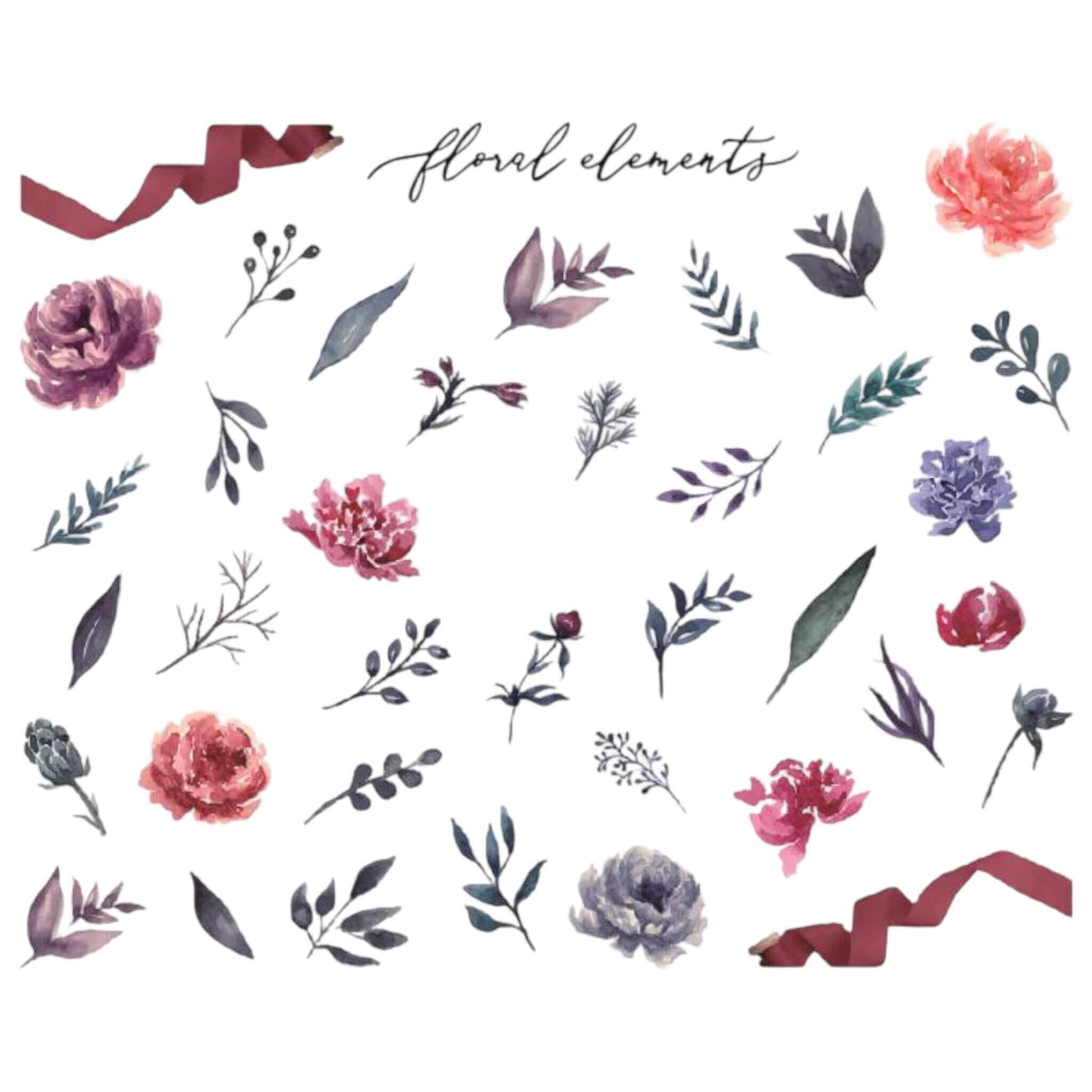 Nagelsticker Blumen - 12