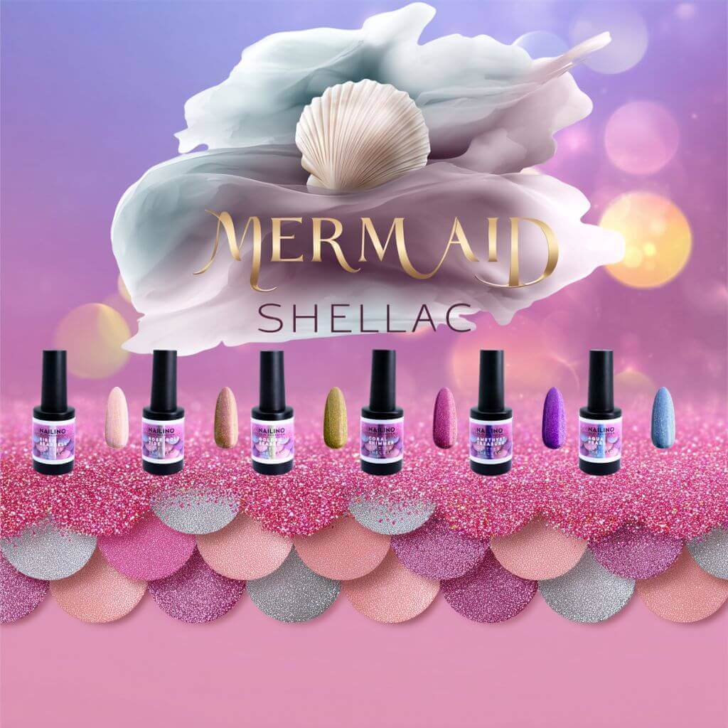 Tauche ab – die neue NAILINO Shellac Mermaid Glitter Kollektion