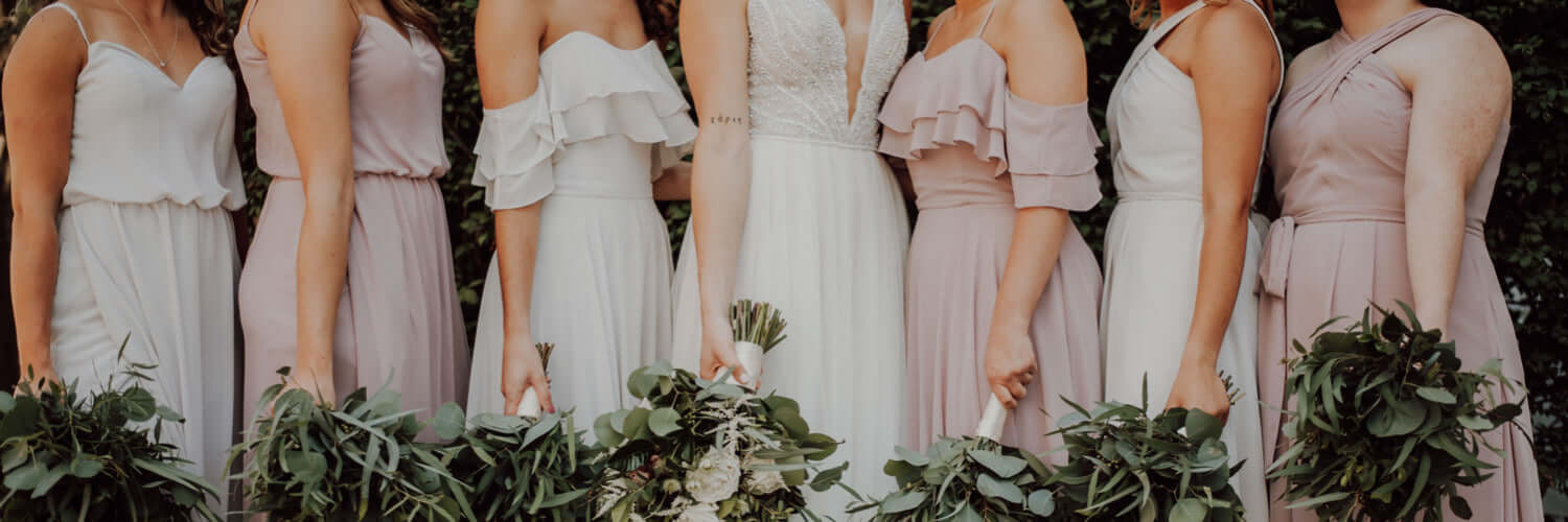 hochzeit braut und brautjungfern