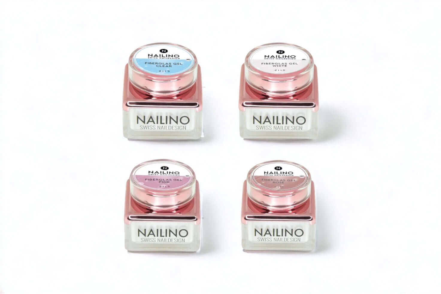 Fiberglas Gele im Rose Gold Tiegel