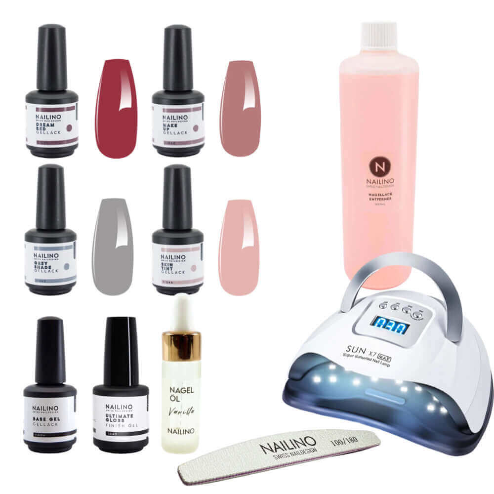 Shellac Set mit UV Lampe und Nagelöl