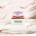 NAILINO Glitzer Farbgel Amethyst Gleam in edlem Glasbehälter