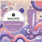 NAILINO Farbgel Mystic Mauve 1614 nails, subtle elegance, purple nail polish, easy application, medium viscosity, honey effect