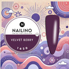 NAILINO Farbgel Velvet Berry, samtiges Beerenlila für luxuriöse Nägel, stillvolles Nageldesign