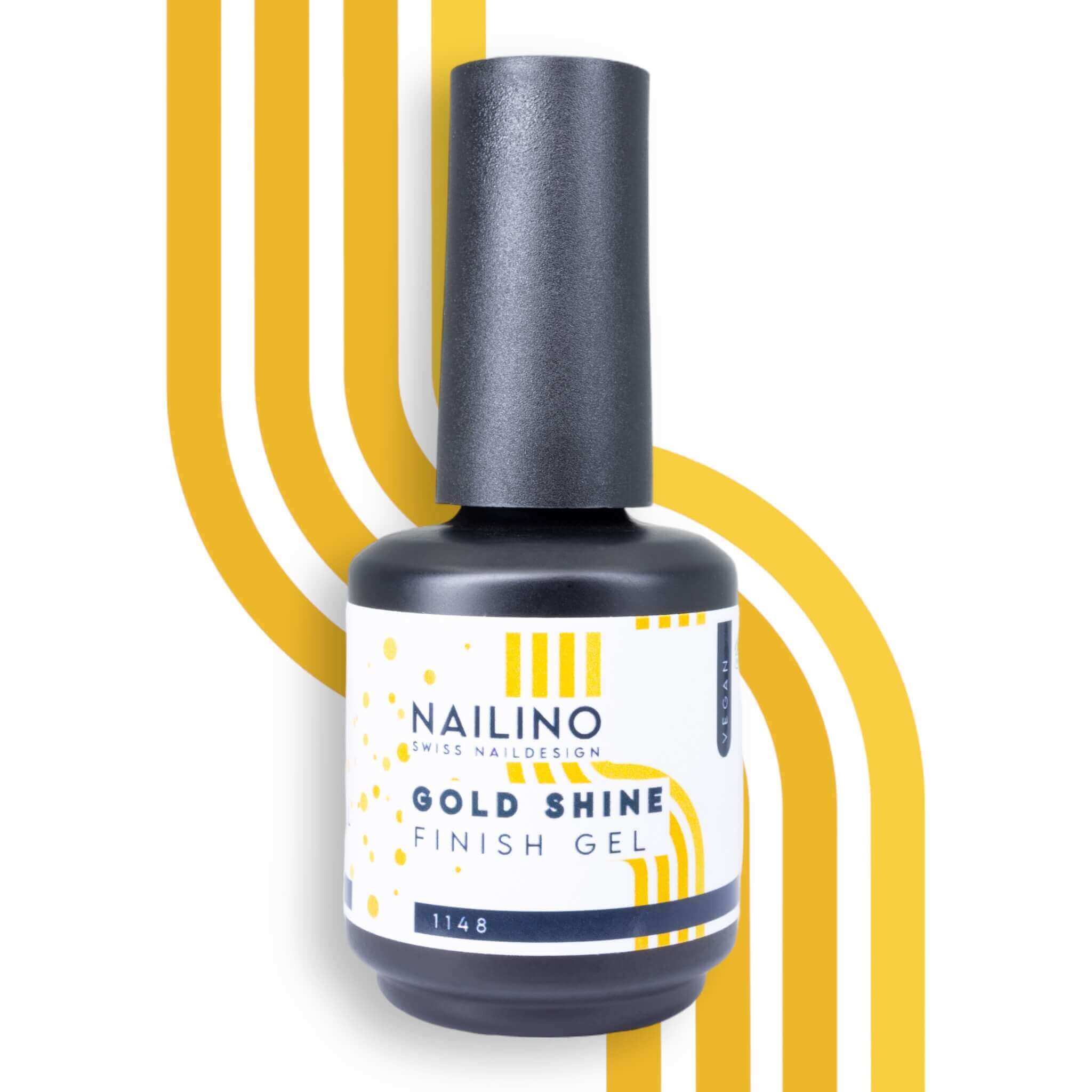NAILINO Finish Gel Gold Shine Versiegelungsgel
