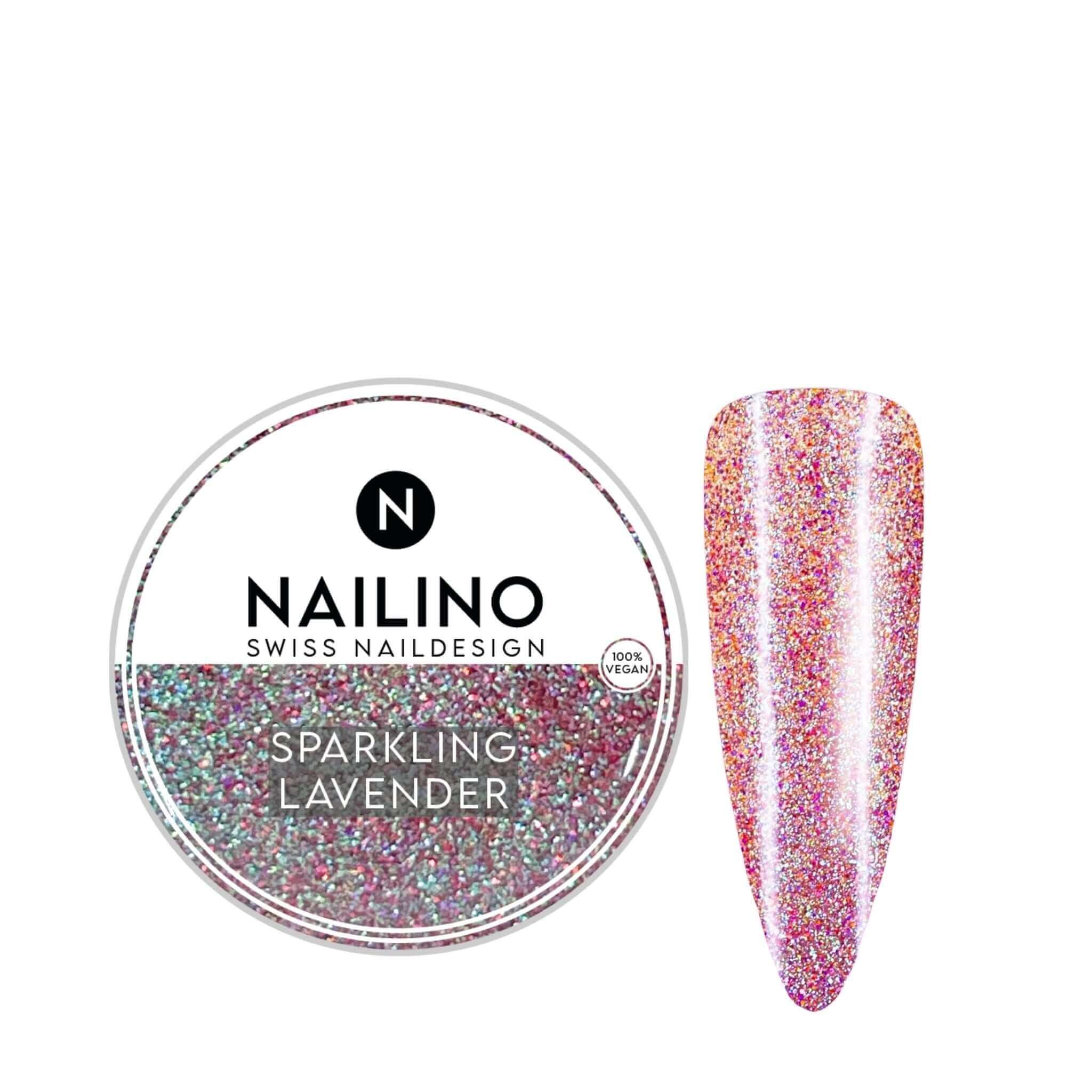 NAILINO Glitter Gel Sparkling Lavender -