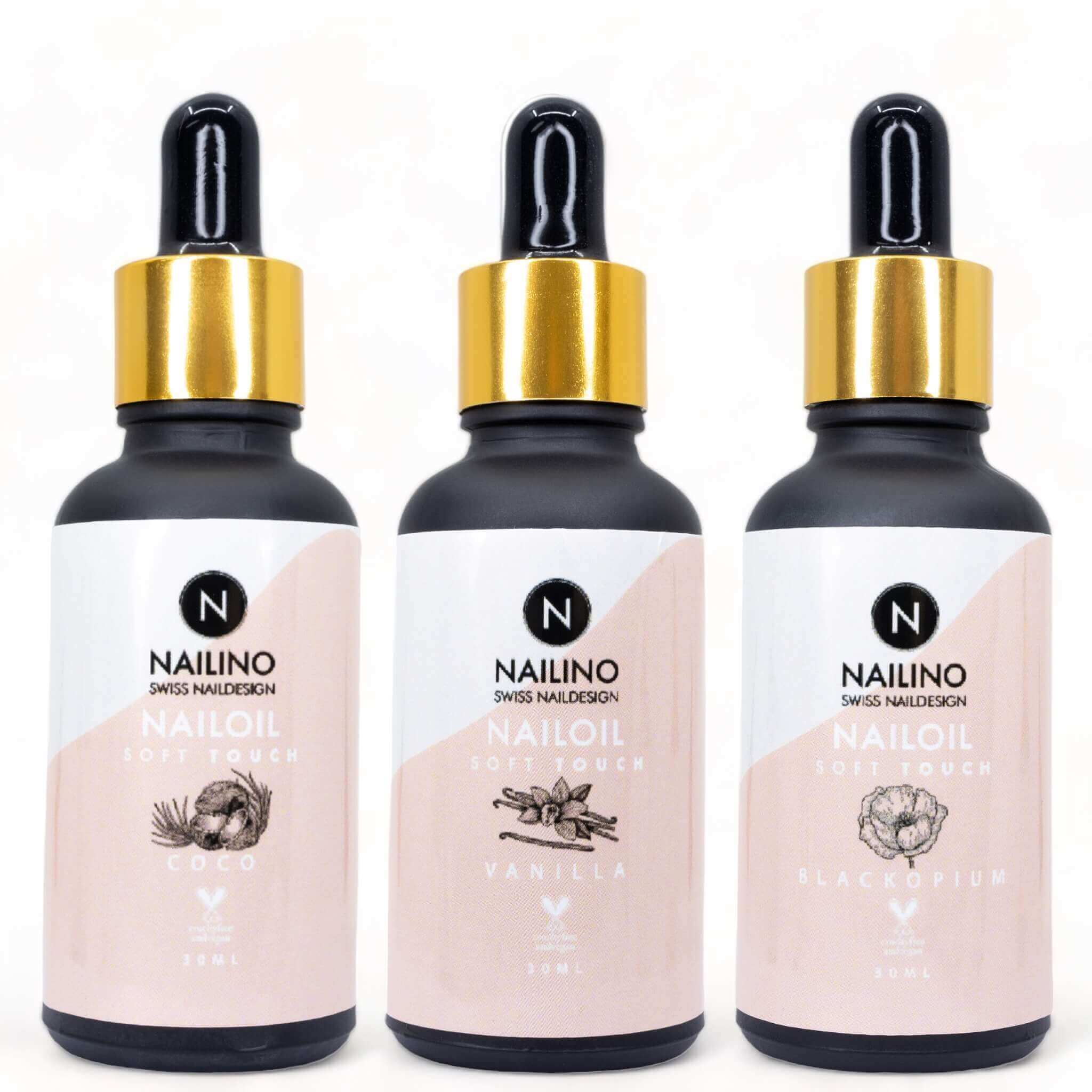 NAILINO Nagelöl - Set (Vanilla,Coco,Black Opium) / 30ml