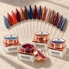 NAILINO Winter Collection 26/27: Farbgel-Tiegel mit 15 passenden Farb- und Glitzerswatches