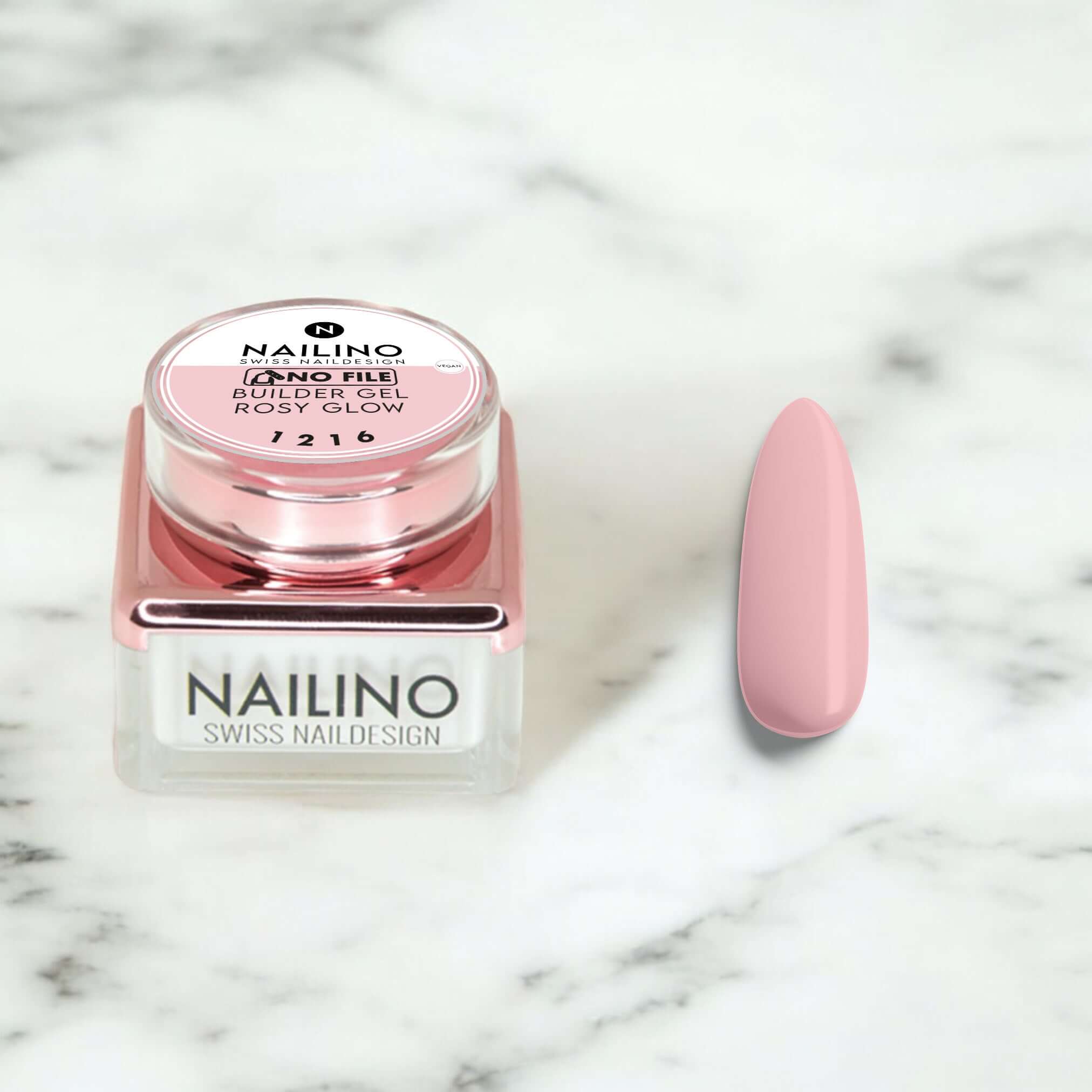 NAILINO No File Nails Builder Gel – Rosy Glow