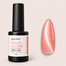 NAILINO Shellac Cat Eye Peach Eclipse - 10g Nagellack mit schimmerndem Cat-Eye Effekt und warmem Peach-Ton.