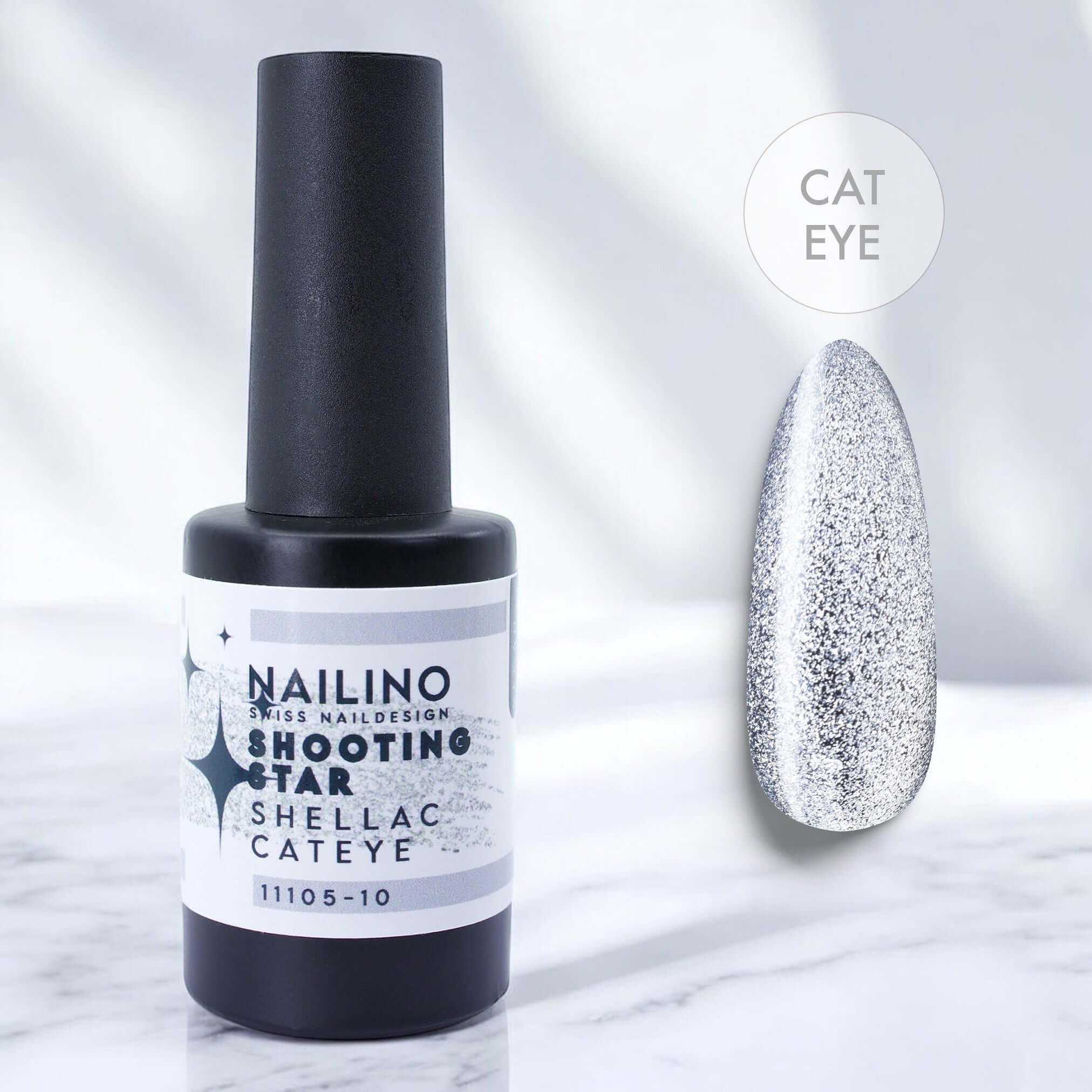 shellac cat eye silber shooting star