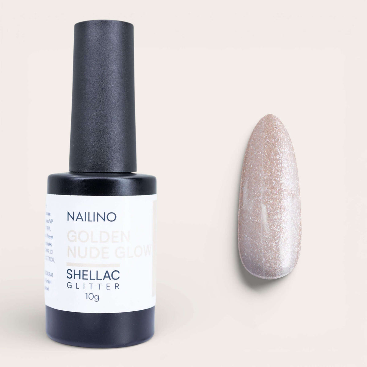 Golden Nude Glow Shellac Nude Gold 10g – NAILINO