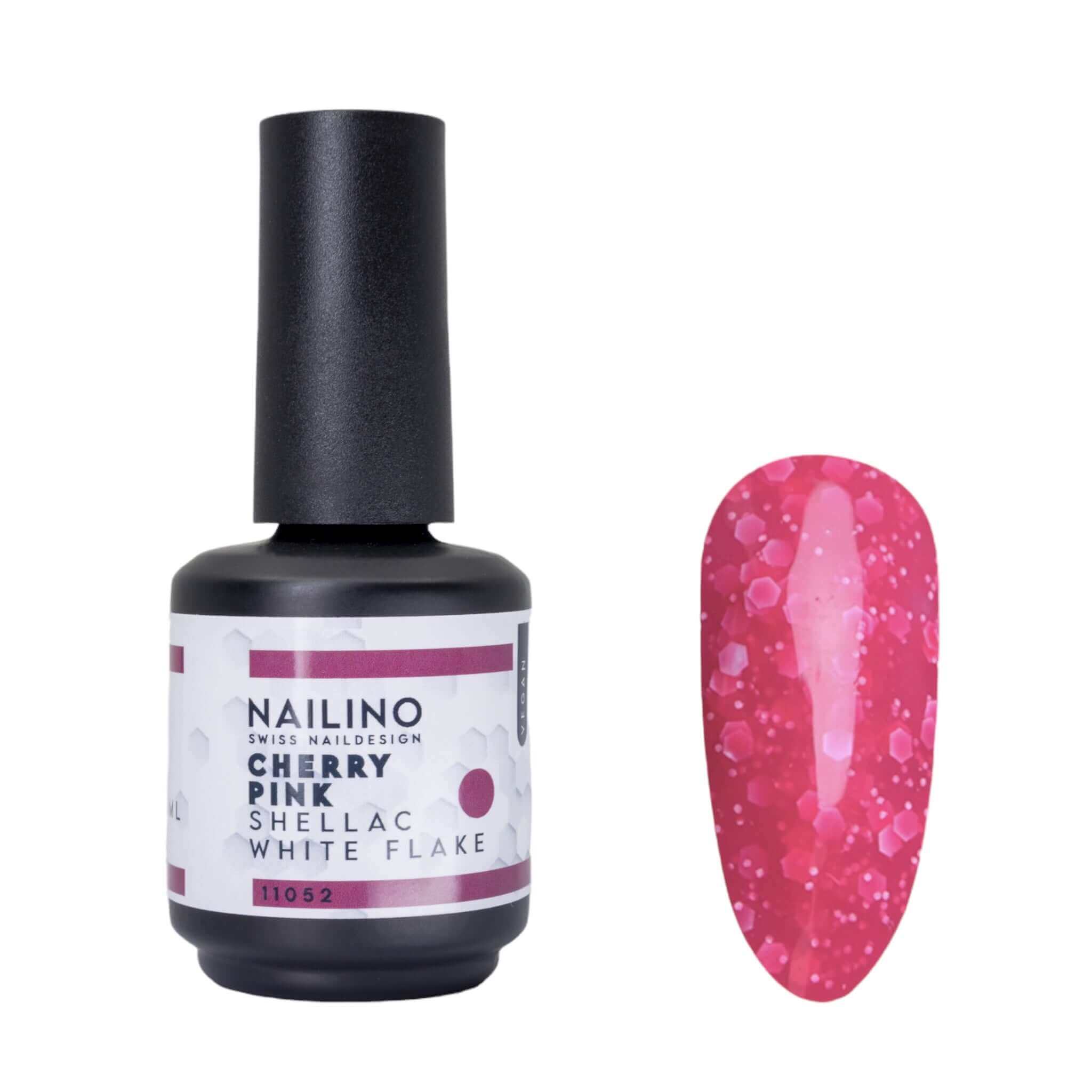 NAILINO Shellac White Flake Cherry Pink -