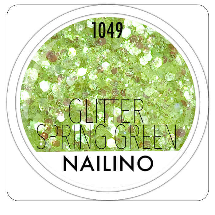 NAILINO Glitter Spring Green -