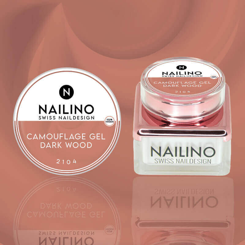 NAILINO Camouflage Gel Dark Wood -