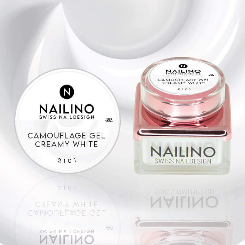 NAILINO Camouflage Gel Creamy White -