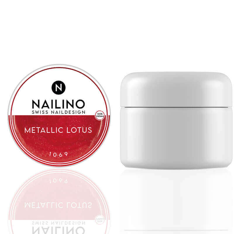 NAILINO Color Gel Metallic Lotus | Metallic Rotes Farbgel kaufen!
