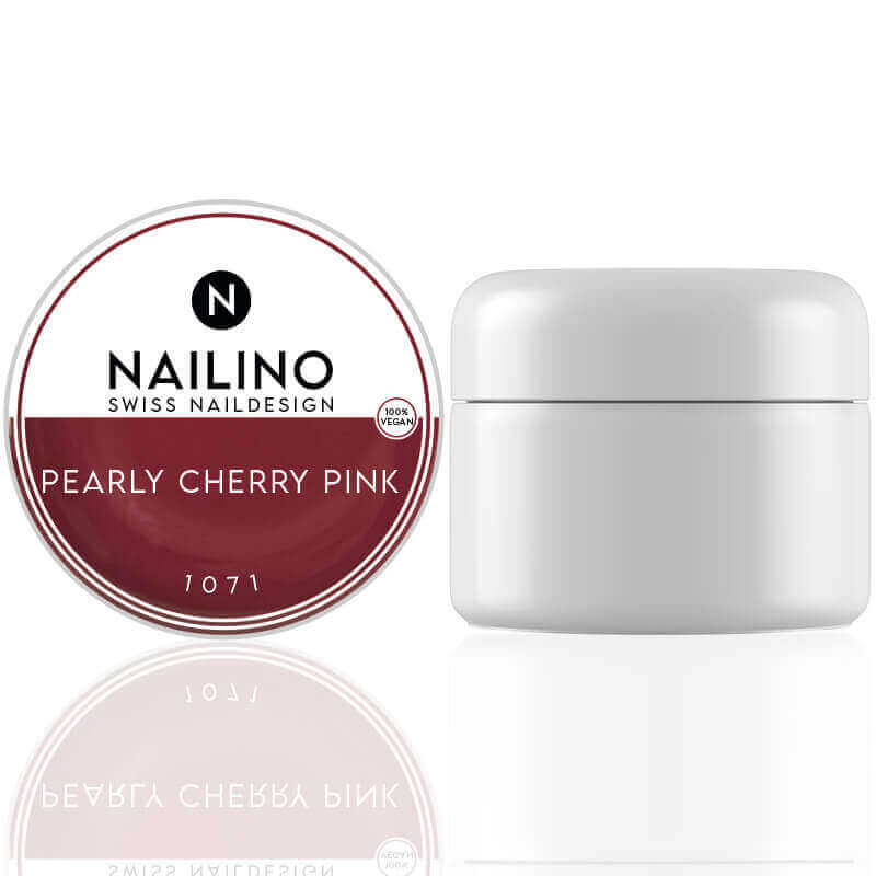NAILINO Color Gel Pearly Cherry Pink Farbe: Rot