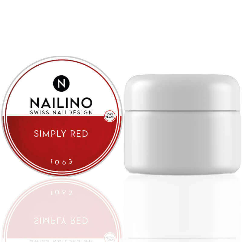 NAILINO Color Gel Simply Red Farbe: Rot