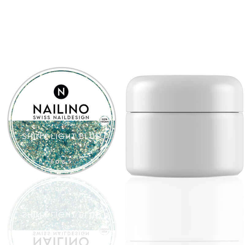 NAILINO Glitter Gel Shiny Light Blue -