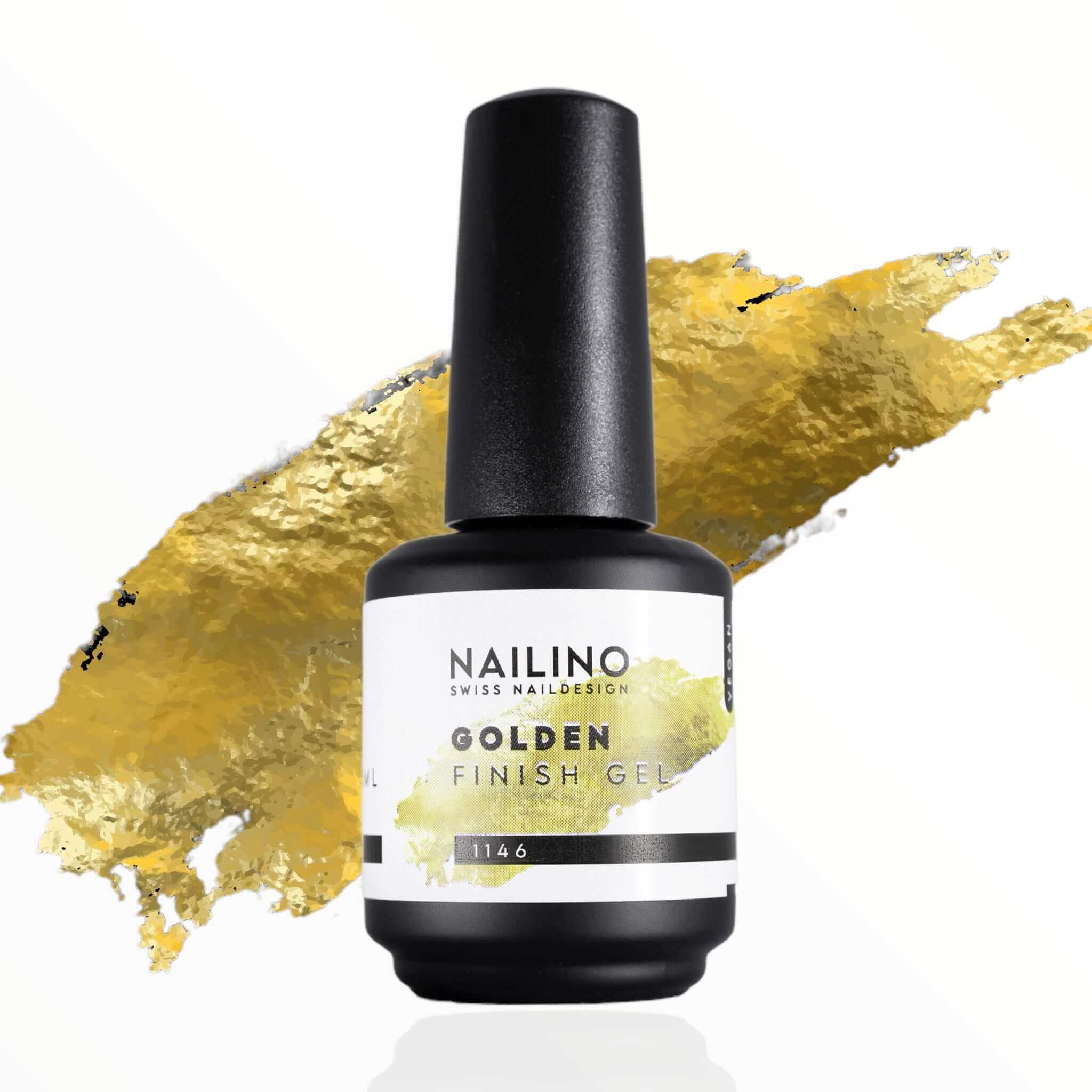 NAILINO Finish Gel Golden Gloss Versiegelungsgel