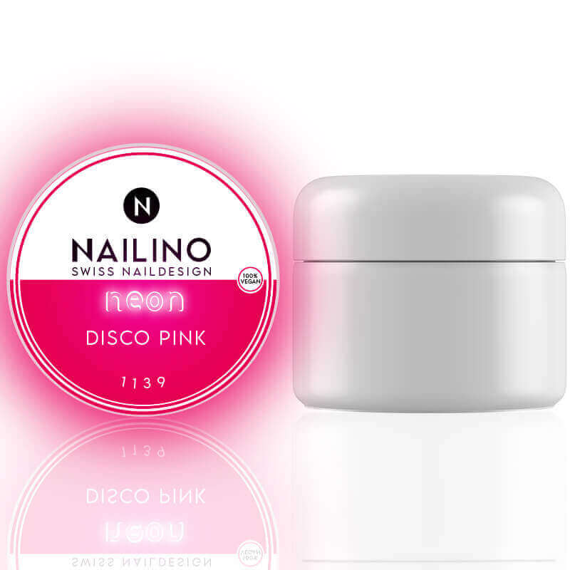 NAILINO Neon Farbgel Disco Pink Farbe: Pink