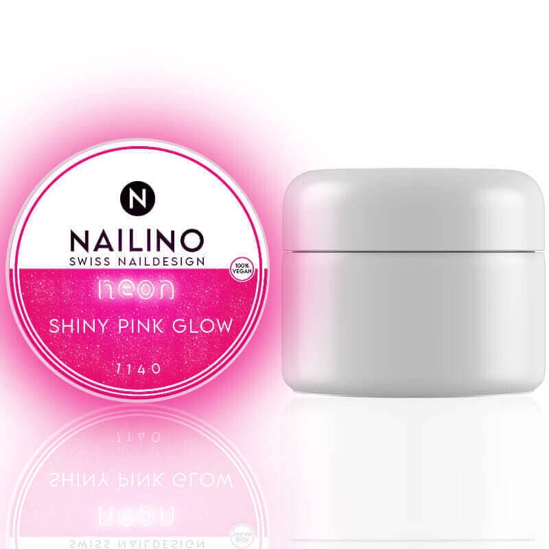 NAILINO Neon Farbgel Shiny Pink Glow Farbe: Pink